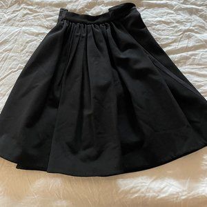 Zac Posen Knee Length Black Skirt